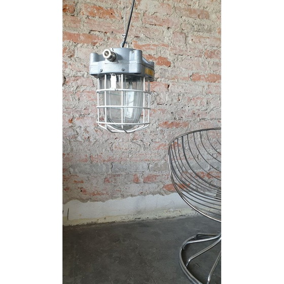 Image 1 of Lampe suspendue industrielle vintage, 2010