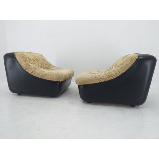 Paire de fauteuils vintage, Italie 1970