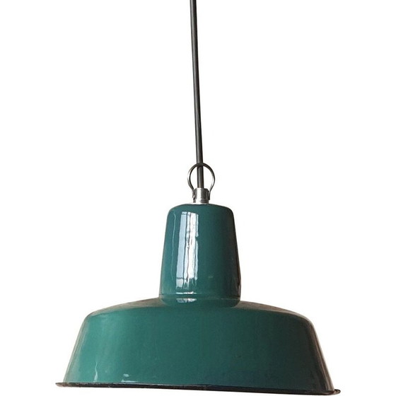 Image 1 of Lampe suspendue industrielle vintage de Wilkasy A23 1960s