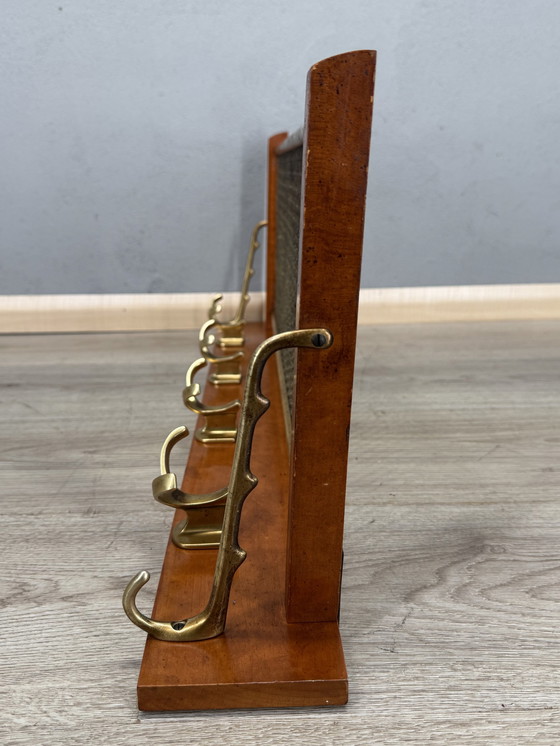 Image 1 of Retro Mid Century Art Deco Train Coat Stand