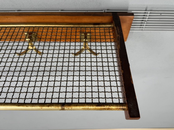 Image 1 of Retro Mid Century Art Deco Train Coat Stand