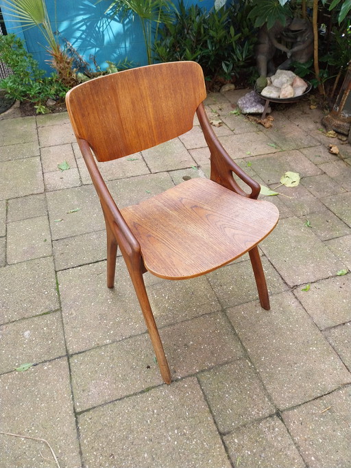 1 X Chaise de salle à manger Arne Hovmand. 1960'S Danmark