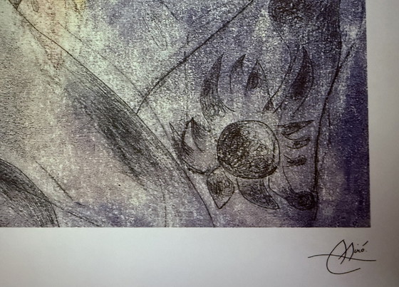 Image 1 of Joan Miró : "Autoportrait 1". N° 15/100. Lithographie, signée.