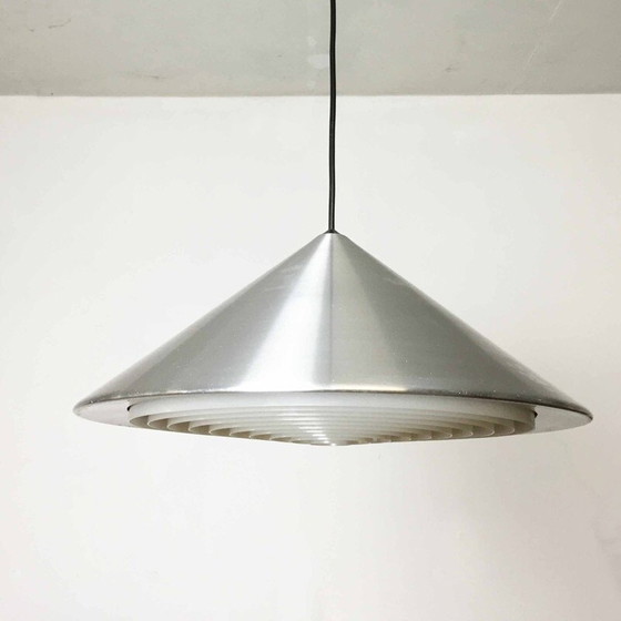Image 1 of Lampe suspendue vintage en métal par Jo Hammerborg pour Fog and Morup, Danemark 1960