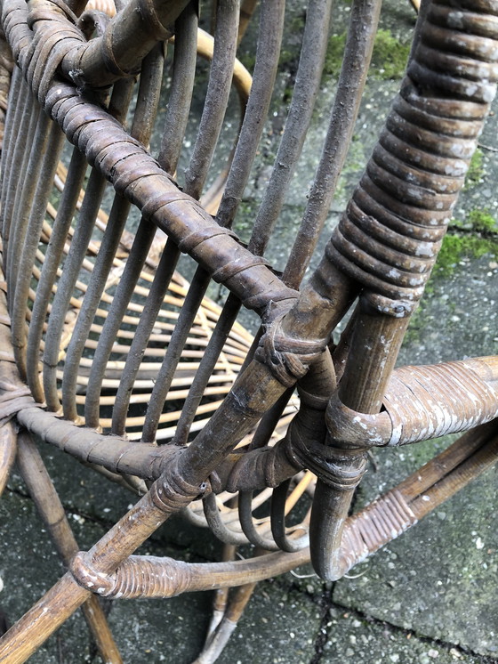 Image 1 of Chaises en rotin vintage