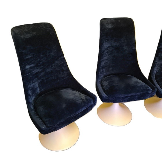 Image 1 of 4 Chaises de salle à manger pivotantes de l'ère spatiale 1970