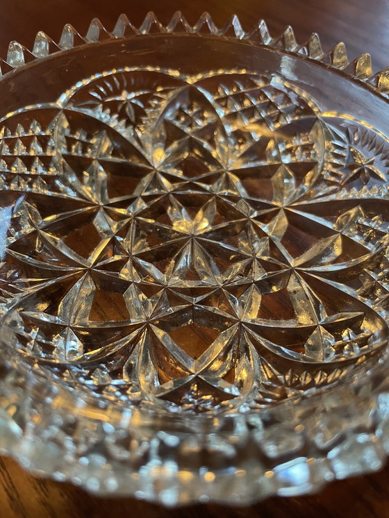 Image 1 of Bol vintage en verre cristal