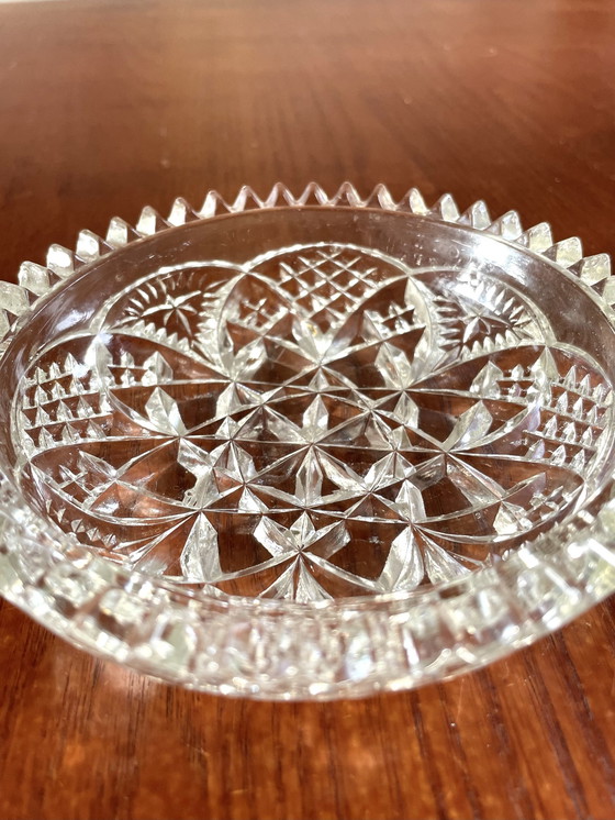 Image 1 of Bol vintage en verre cristal
