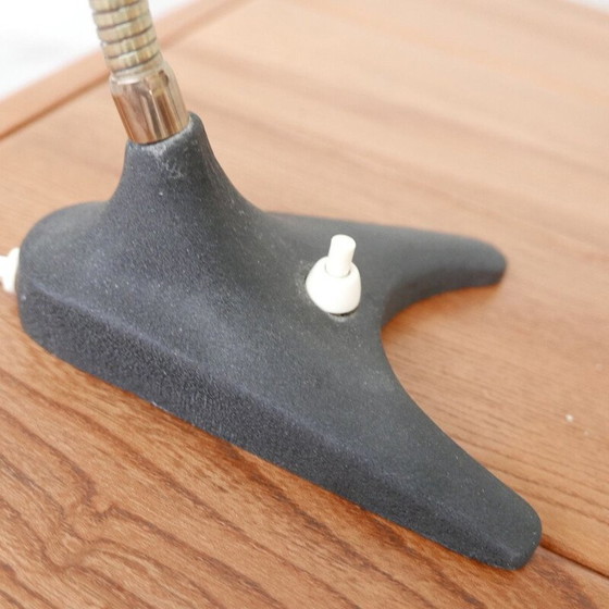 Image 1 of Paire de lampes vintage en laiton et métal peint, Suède 1960