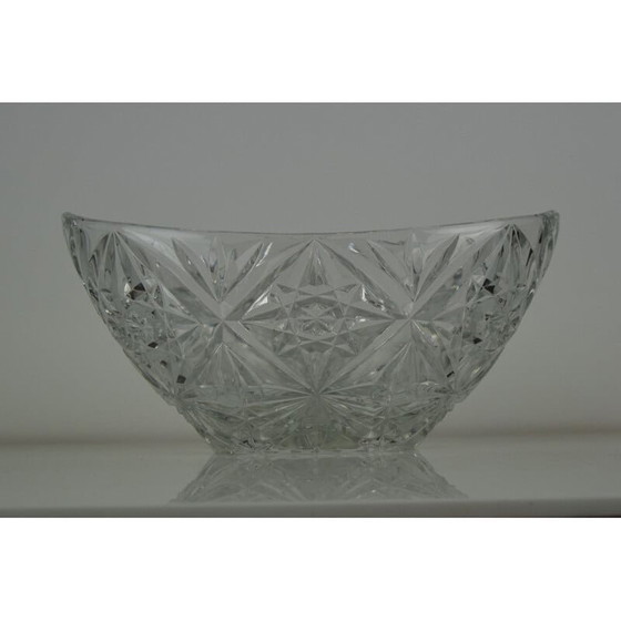 Image 1 of Coupe en cristal vintage, Tchécoslovaquie 1960