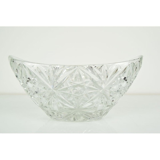 Image 1 of Coupe en cristal vintage, Tchécoslovaquie 1960