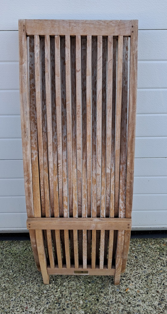 Image 1 of Chaise longue en teck Garden Teak, réglable, pliable