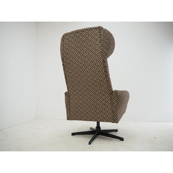 Image 1 of Fauteuil pivotant du milieu du siècle, Tchécoslovaquie années 1960