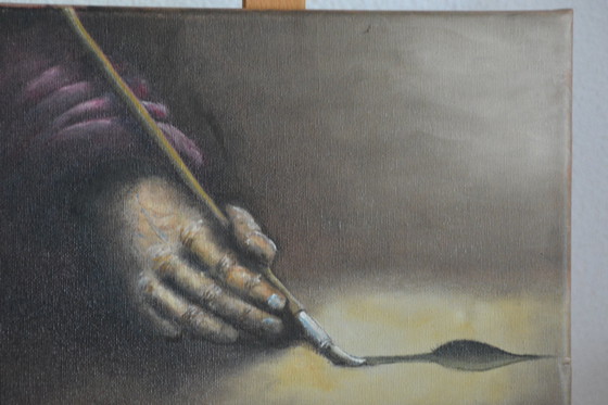 Image 1 of Peinture à l'huile du peintre néerlandais Joop Serno