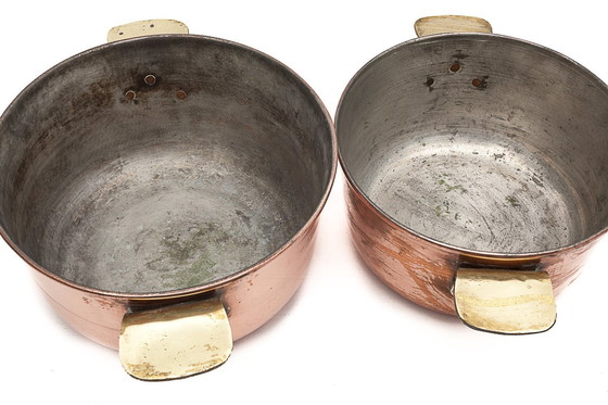 Image 1 of Paire De Faitouts En Cuivre