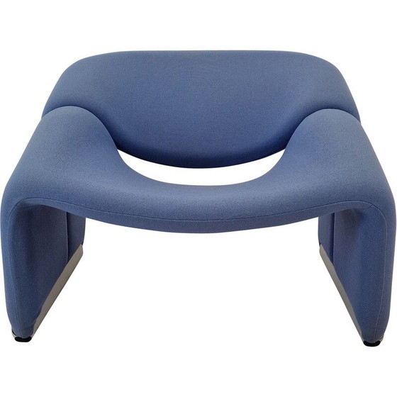 Image 1 of Chaise Vintage Groovy F598 en laine d'origine par Pierre Paulin pour Artifort, 1980