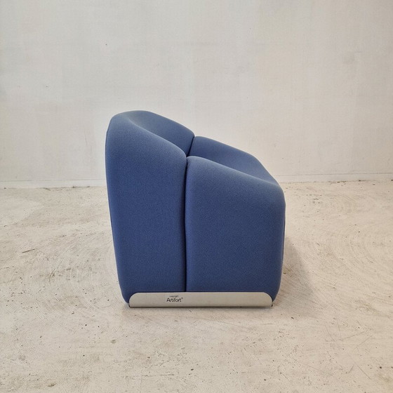 Image 1 of Chaise Vintage Groovy F598 en laine d'origine par Pierre Paulin pour Artifort, 1980