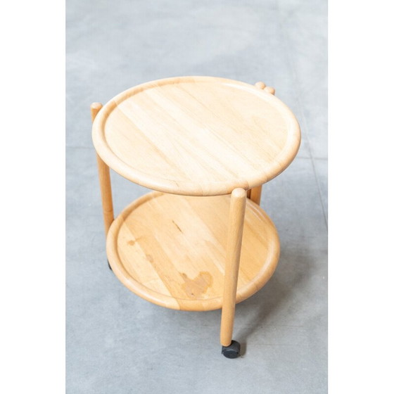 Image 1 of Chariot de restauration pliant en bois de chêne vintage par Jens Quistgaard, Danemark 1960