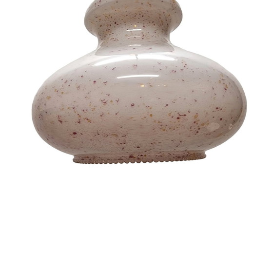 Image 1 of Lampe suspendue vintage avec abat-jour opalin