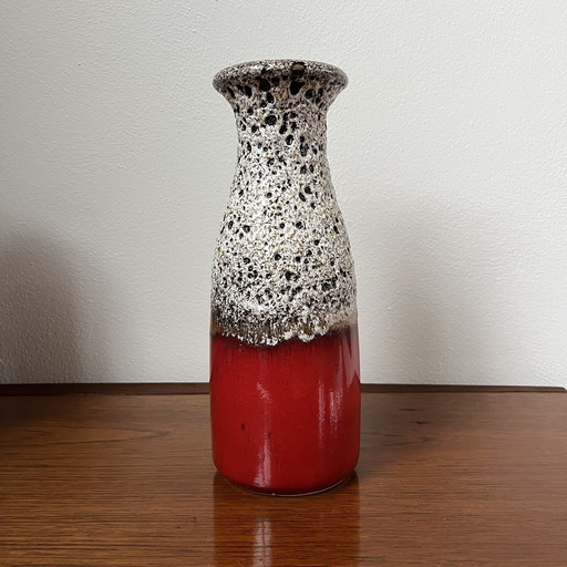 W-Allemagne Vase Scheurich Lave Rouge 293-26