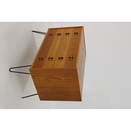 Image 1 of Commode vintage en chêne recyclé avec tiroirs, Danemark 1960