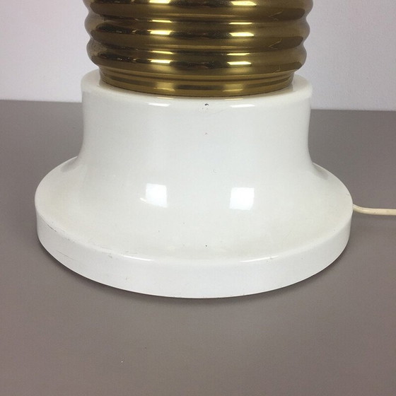 Image 1 of Lampe de table à ampoule italienne en verre - années 1970