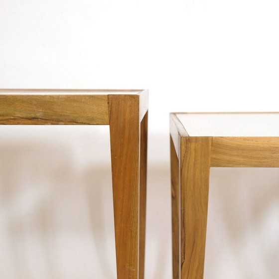 Image 1 of Tables gigognes vintage en noyer, 1960