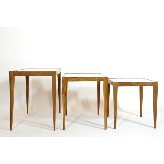 Image 1 of Tables gigognes vintage en noyer, 1960
