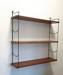 Rack mural Fifties avec trois étagères