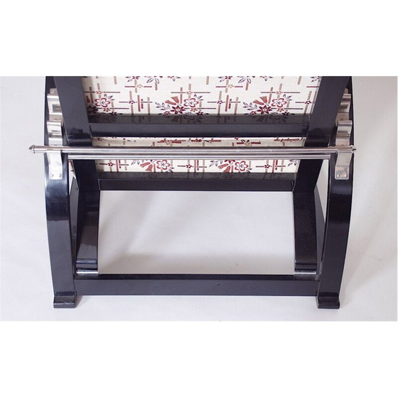 Image 1 of Fauteuil vintage H70 de Jindrich Halabala en bois de chêne et tissu 1930