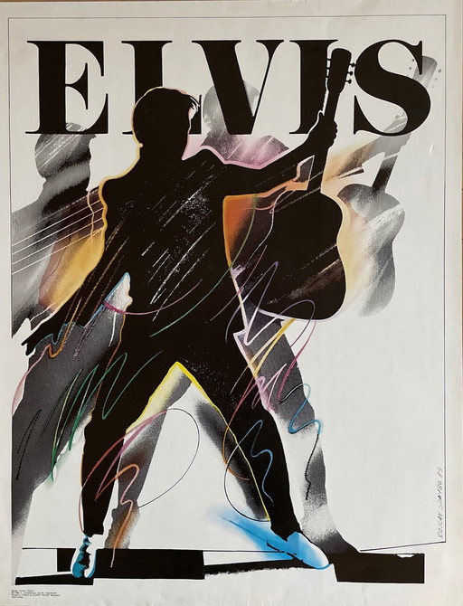 R.Szaybo, Elvis Presley, 1985, Wda Offset, Original Vintage Poster