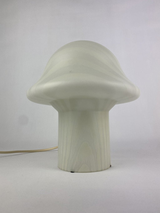 1 Of 6 Zebraed Glass Peill And Putzler Mushroom Table Lamp 1970