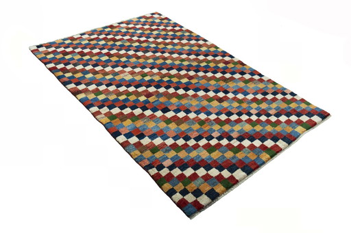 230 X 155 cm Tapis Gabbeh en laine noué à la main