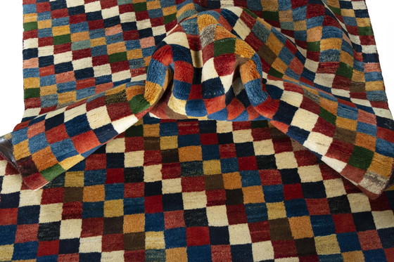 Image 1 of 230 X 155 cm Tapis Gabbeh en laine noué à la main