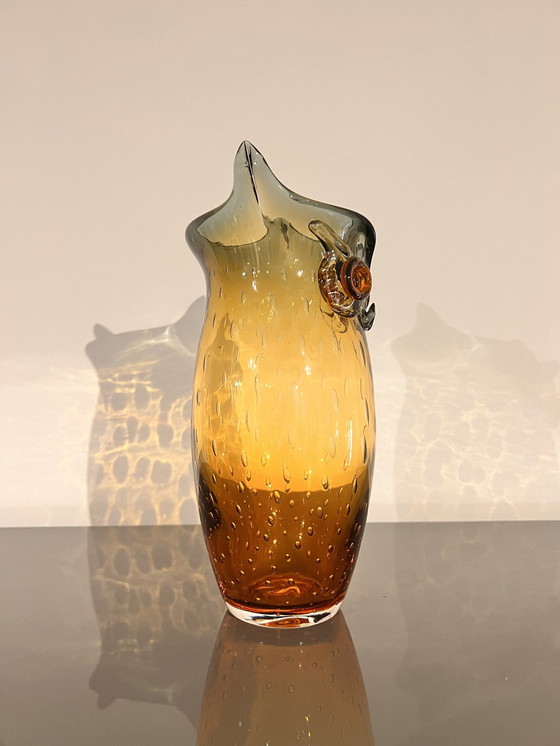 Image 1 of Verre d'art, Hibou Grand