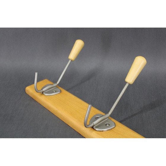 Image 1 of Porte-manteau vintage en bois, Tchécoslovaquie 1960