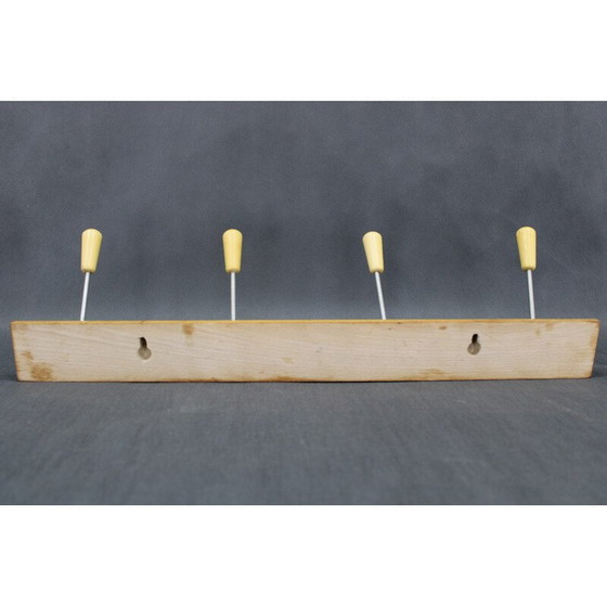 Image 1 of Porte-manteau vintage en bois, Tchécoslovaquie 1960