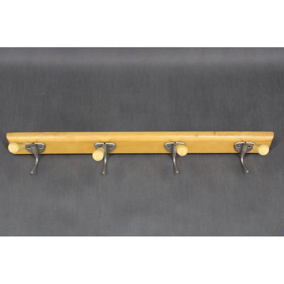 Image 1 of Porte-manteau vintage en bois, Tchécoslovaquie 1960