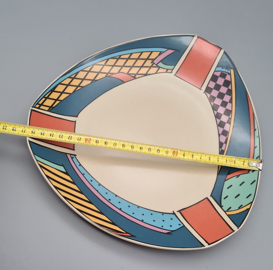 Image 1 of 5× Assiettes Maindish Rosenthal Dorothy Hafner "Flash One" Studio Linie Grandes Assiettes 27Cm