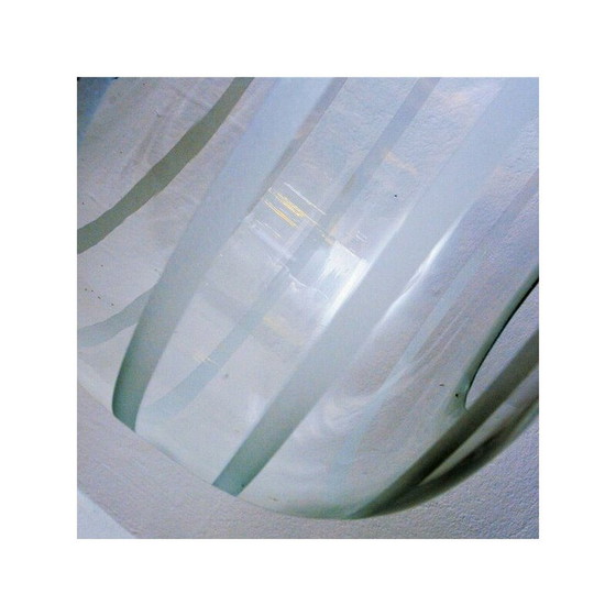 Image 1 of Verre de plafond vintage avec bandes givrées, Suède 1925