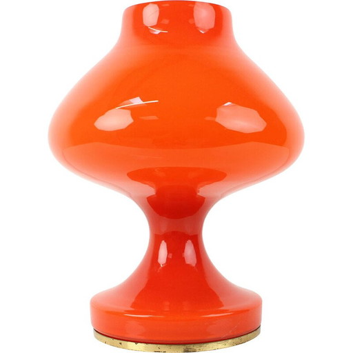 Lampe de table vintage en verre et métal par Stepan Tabery, Tchécoslovaquie 1970