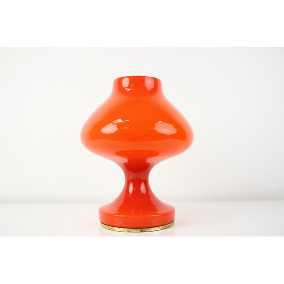Image 1 of Lampe de table vintage en verre et métal par Stepan Tabery, Tchécoslovaquie 1970