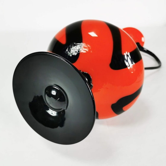 Image 1 of Vase vintage en verre teinté épais, Italie 1970