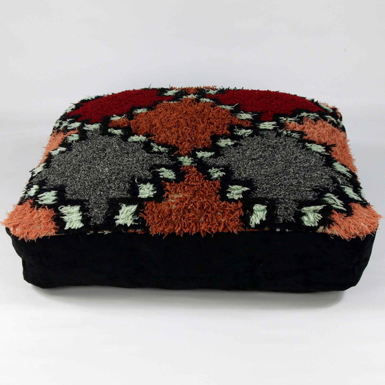 Image 1 of Coussin de sol berbère marocain Pouf, pièce unique, fait main