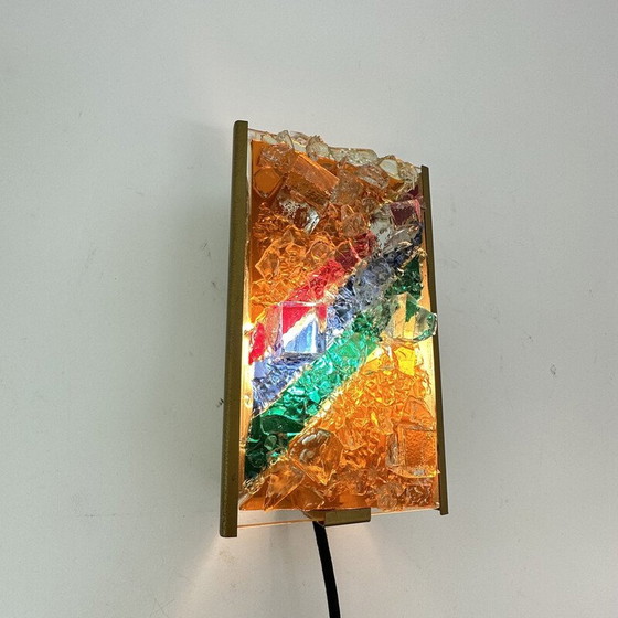 Image 1 of Applique vintage en verre et métal pour Cosack Leuchten, Allemagne 1970
