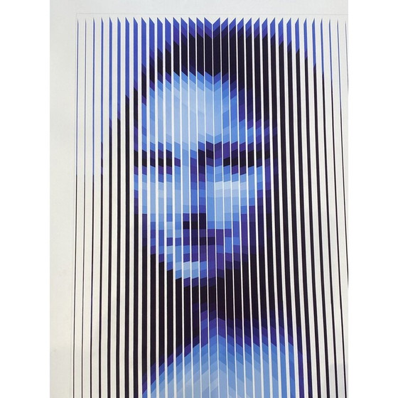 Image 1 of Sérigraphie vintage Yvaral de Mona Lisa