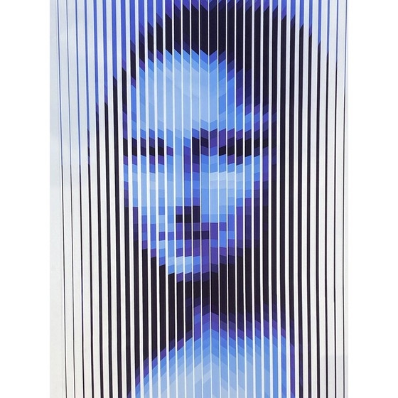 Image 1 of Sérigraphie vintage Yvaral de Mona Lisa