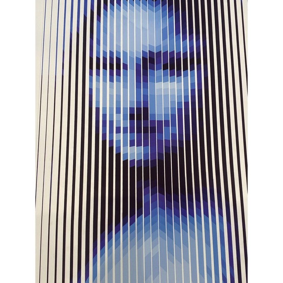 Image 1 of Sérigraphie vintage Yvaral de Mona Lisa