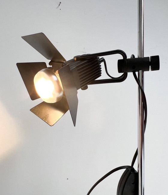 Image 1 of Lampadaire vintage noir, 1970's