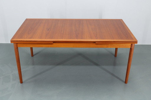 1960S Kai Winding Grande table à manger extensible en teck Modèle 16,Danemark